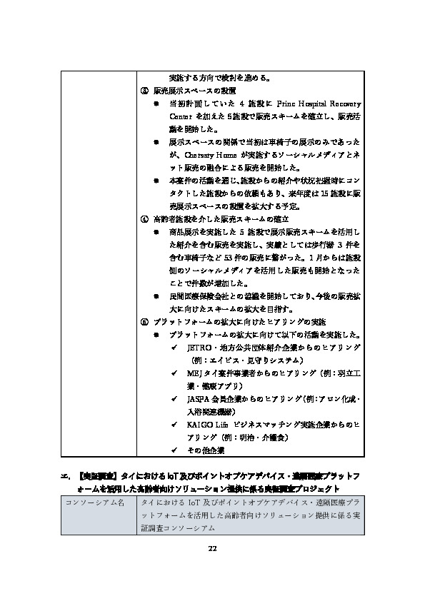 令和5年度「ヘルスケア産業国際展開推進事業（補助）報告書」