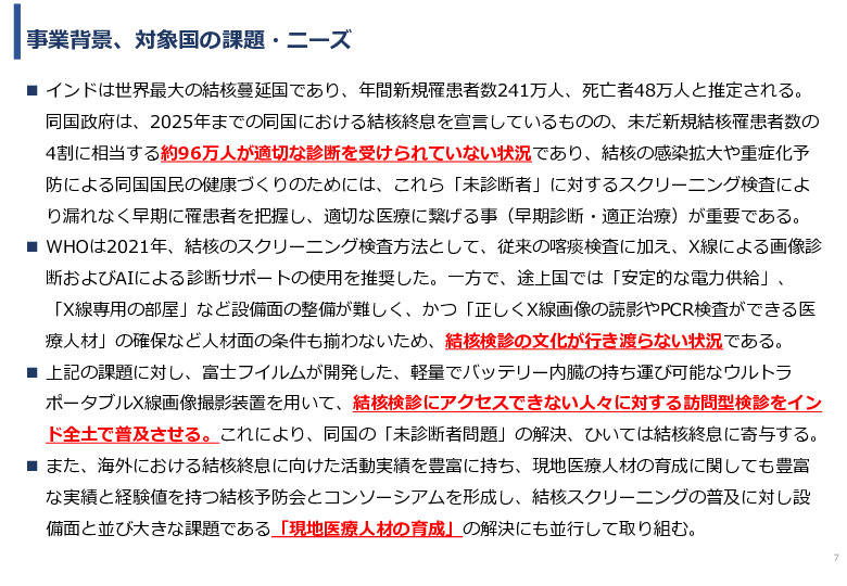 令和5年度「インドにおけるX線を用いた結核検診普及実証調査プロジェクト報告書」