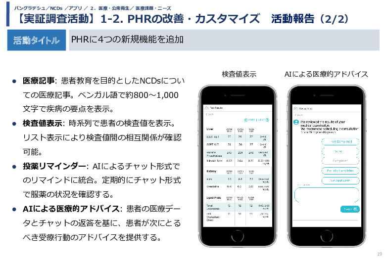 令和5年度「バングラデシュにおける持続的なNCDs重症化予防に向けたPHR及び在庫管理システム実証調査プロジェクト報告書」