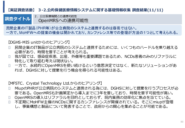 令和5年度「バングラデシュにおける持続的なNCDs重症化予防に向けたPHR及び在庫管理システム実証調査プロジェクト報告書」