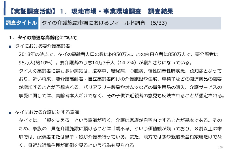 令和5年度「タイにおけるIoT及びポイントオブケアデバイス・遠隔医療プラットフォームを活用した高齢者向けソリューション提供に係る実証調査プロジェクト報告書」