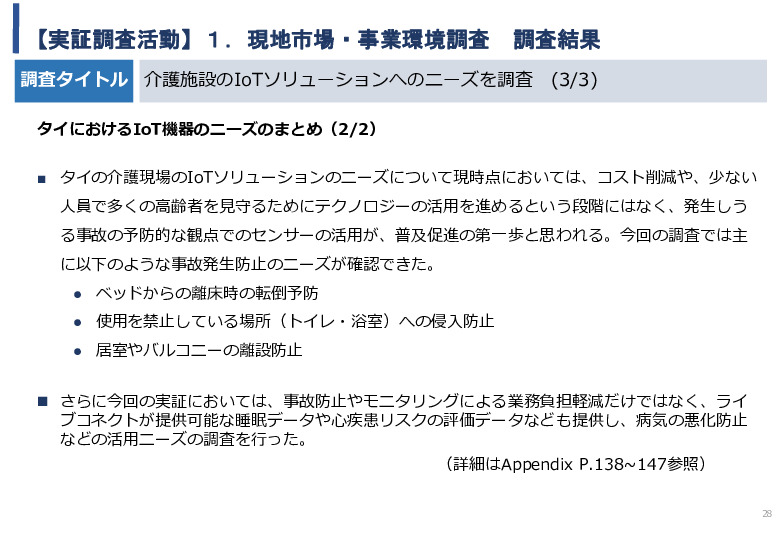 令和5年度「タイにおけるIoT及びポイントオブケアデバイス・遠隔医療プラットフォームを活用した高齢者向けソリューション提供に係る実証調査プロジェクト報告書」