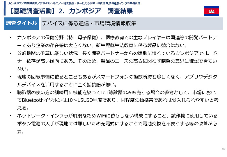 令和5年度「カンボジア・ネパール・コンゴ民における新生児蘇生法教育デバイス・導入支援サービスの基礎調査プロジェクト報告書」