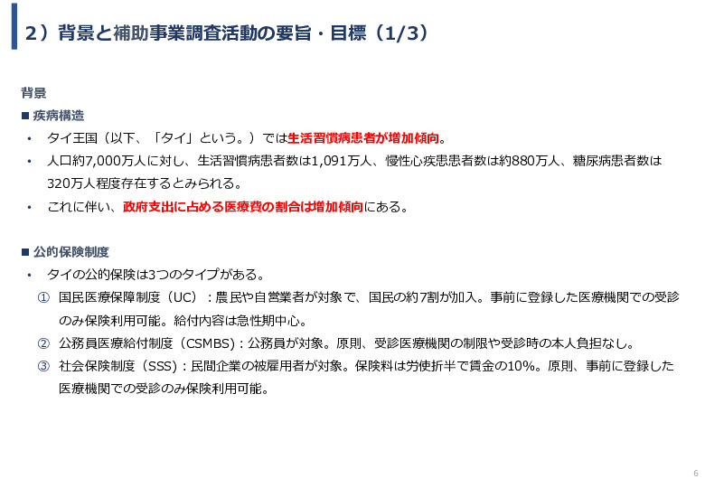 令和６年度「タイの生活習慣病予防にむけたAI健康アドバイスアプリの活用実証プロジェクト」事業報告書