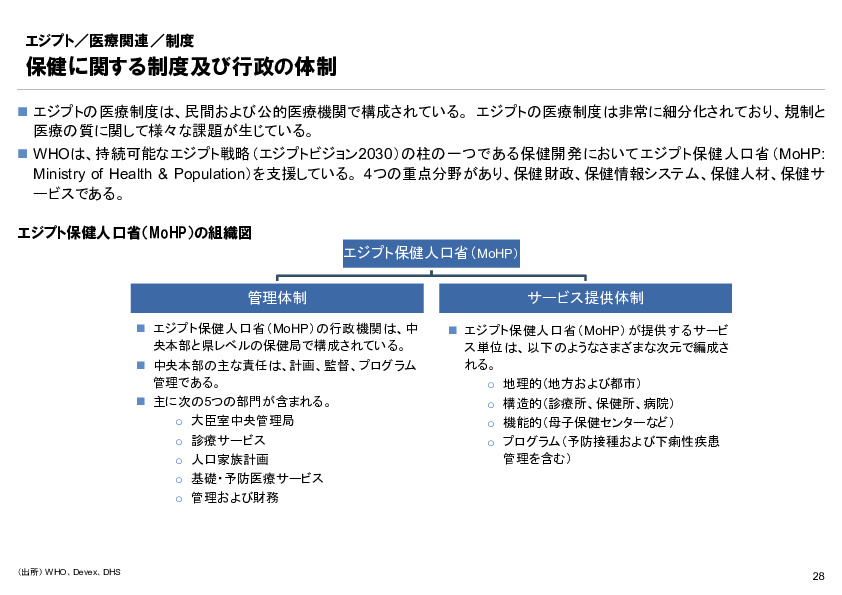 R6年度「医療国際展開カントリーレポート　新興国等のヘルスケア市場環境に関する基本情報　エジプト編」