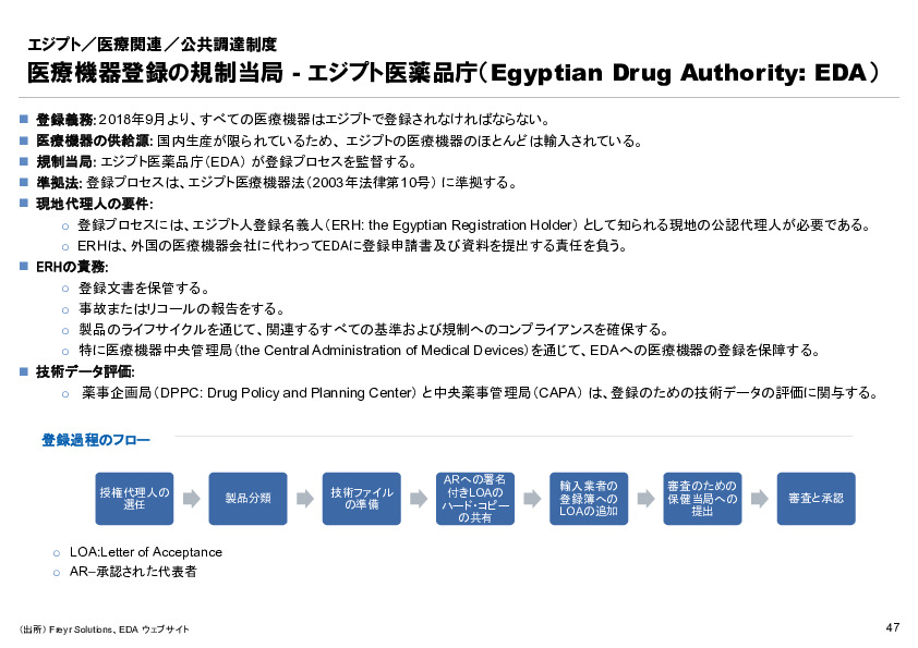 R6年度「医療国際展開カントリーレポート　新興国等のヘルスケア市場環境に関する基本情報　エジプト編」