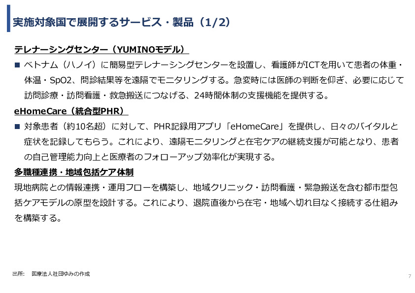 令和7年度「ベトナムにおける心疾患領域の予防医療と在宅管理・多職種連携実証調査プロジェクト 」事業報告書