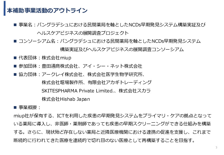 令和3年度ヘルスケア産業国際展開推進事業報告書