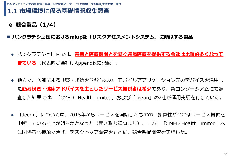 令和3年度ヘルスケア産業国際展開推進事業報告書