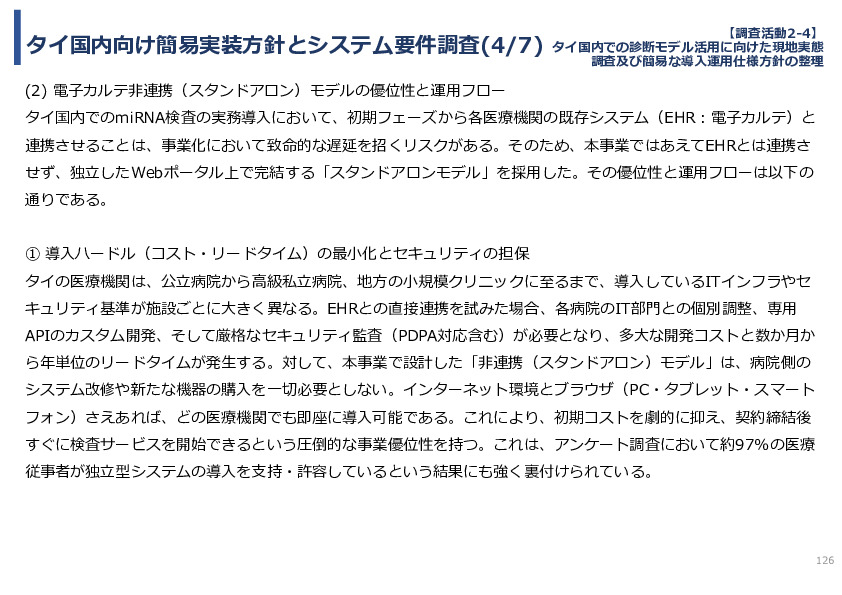 令和７年度「タイにおけるmiRNAを用いた 革新的多種がん早期診断AI技術実証調査プロジェクト」