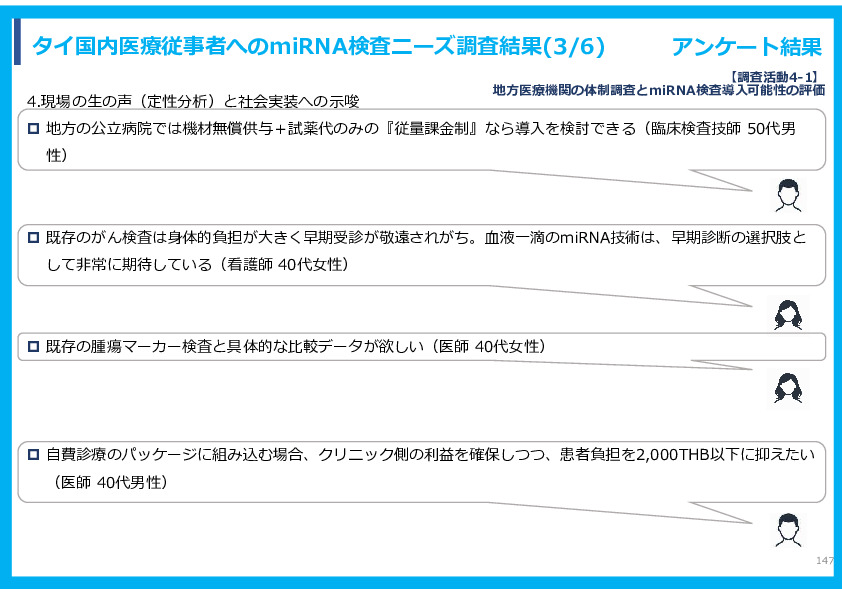 令和７年度「タイにおけるmiRNAを用いた 革新的多種がん早期診断AI技術実証調査プロジェクト」