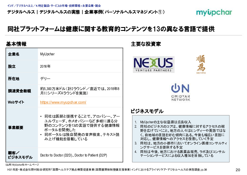 デジタルヘルス|デジタルヘルスの実態|企業事例(パーソナルヘルスマネジメント①)