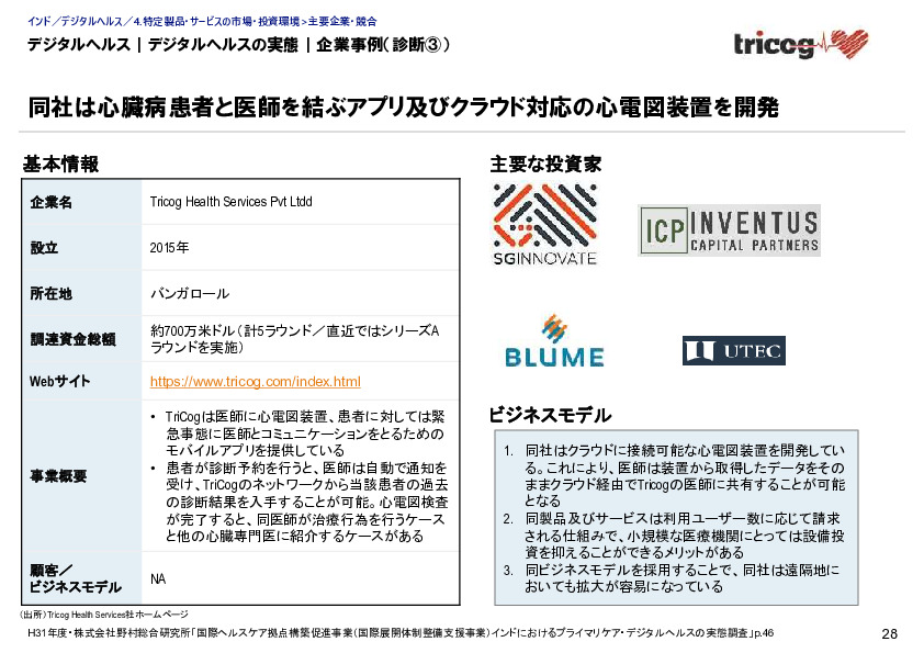 デジタルヘルス｜デジタルヘルスの実態｜企業事例（診断③）