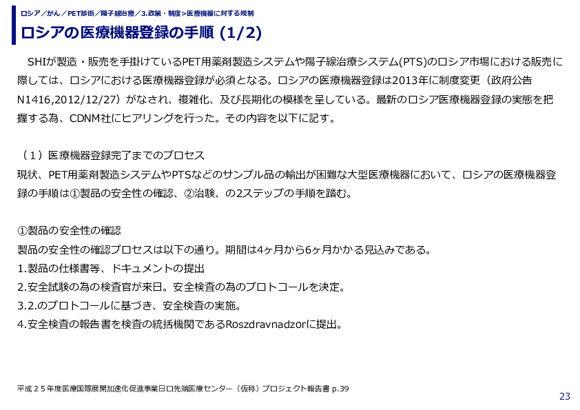 ロシアの医療機器登録の手順