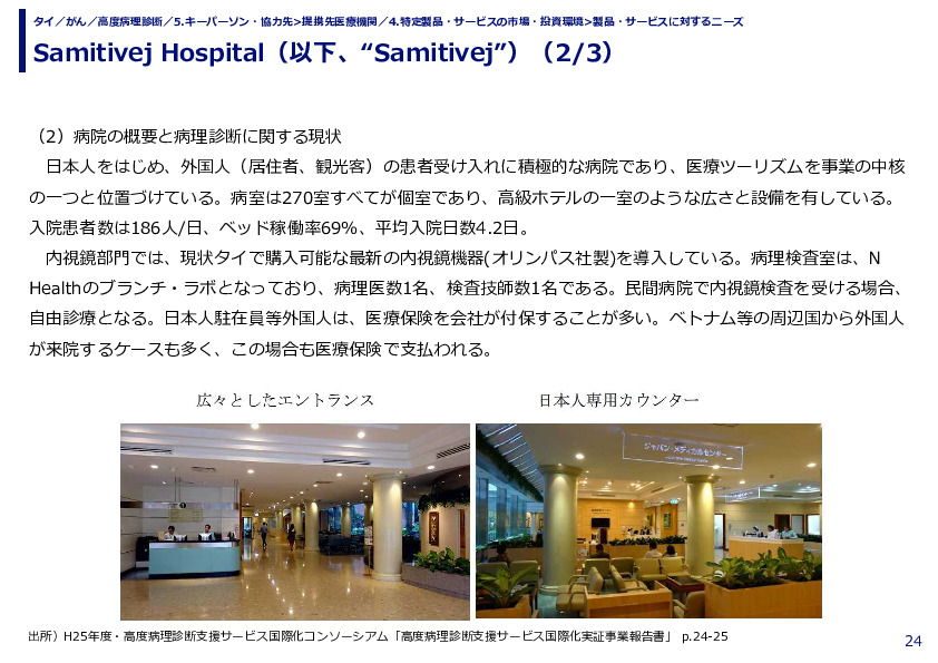 Samitivej Hospital（以下、“Samitivej”）（1/3）
