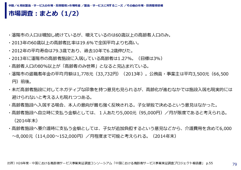 市場調査：まとめ