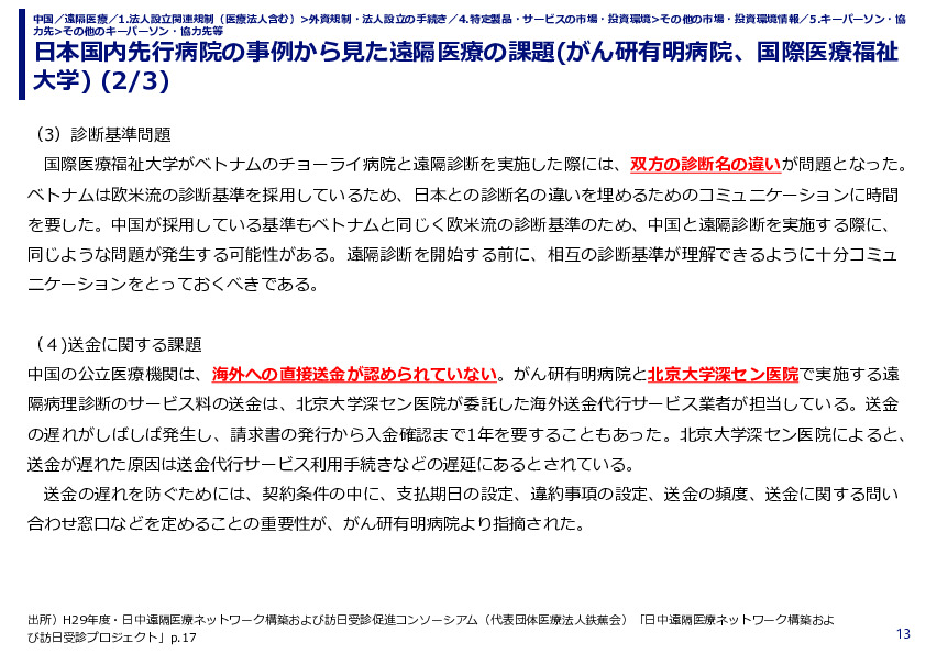 日本国内先行病院の事例から見た遠隔医療の課題(がん研有明病院、国際医療福祉大学) 