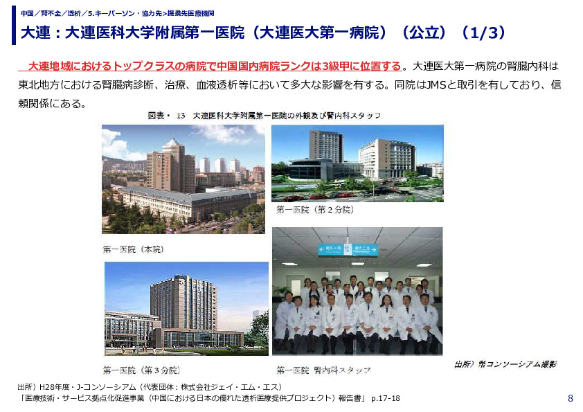 大連：大連医科大学附属第一医院（大連医大第一病院）（公立）（1/3）
