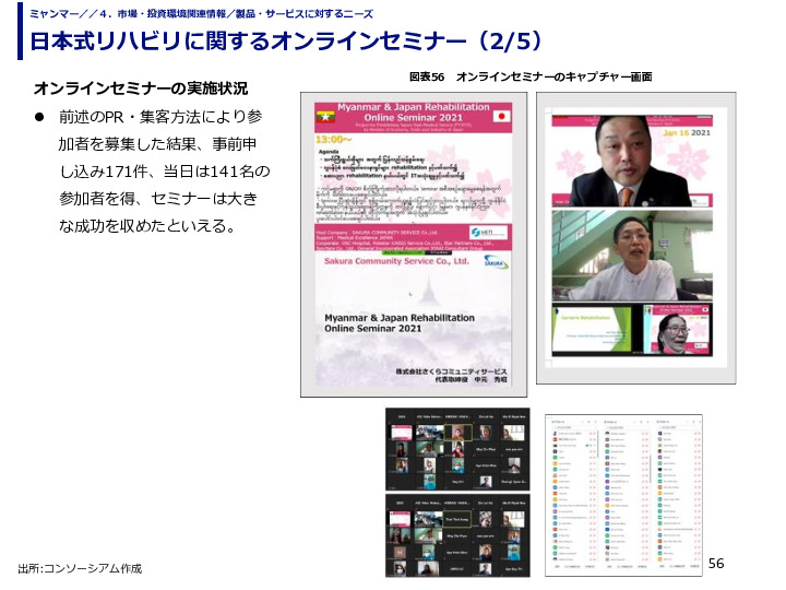 日本式リハビリに関するオンラインセミナー