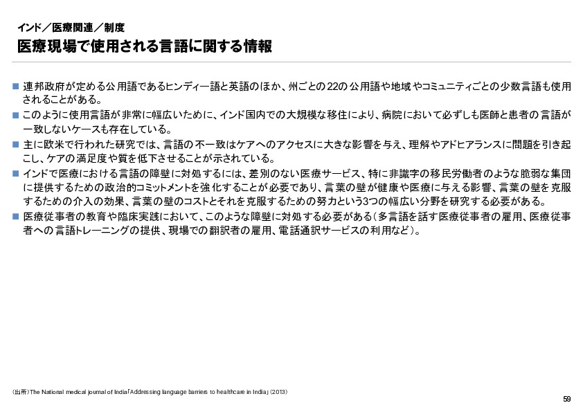 R6年度「医療国際展開カントリーレポート　新興国等のヘルスケア市場環境に関する基本情報　インド編」
