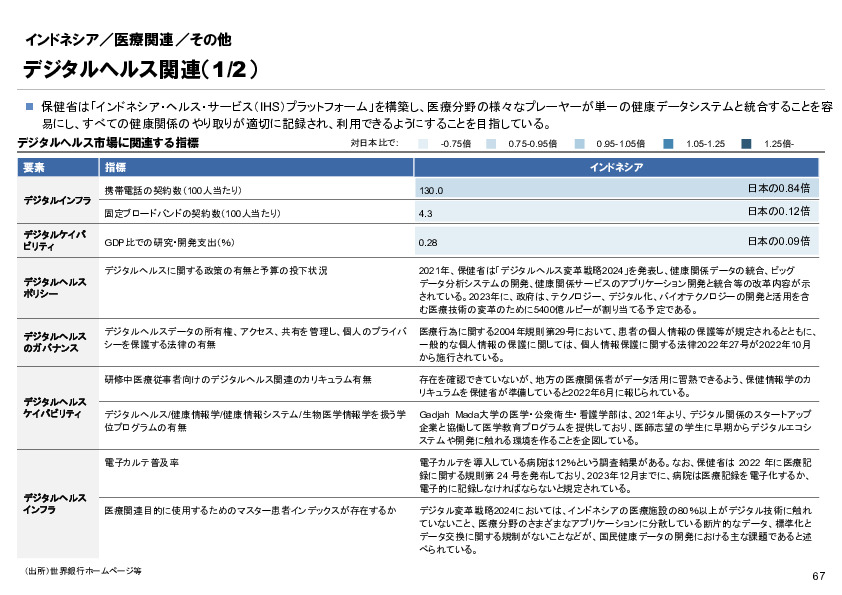 R6年度「医療国際展開カントリーレポート　新興国等のヘルスケア市場環境に関する基本情報　インドネシア編」