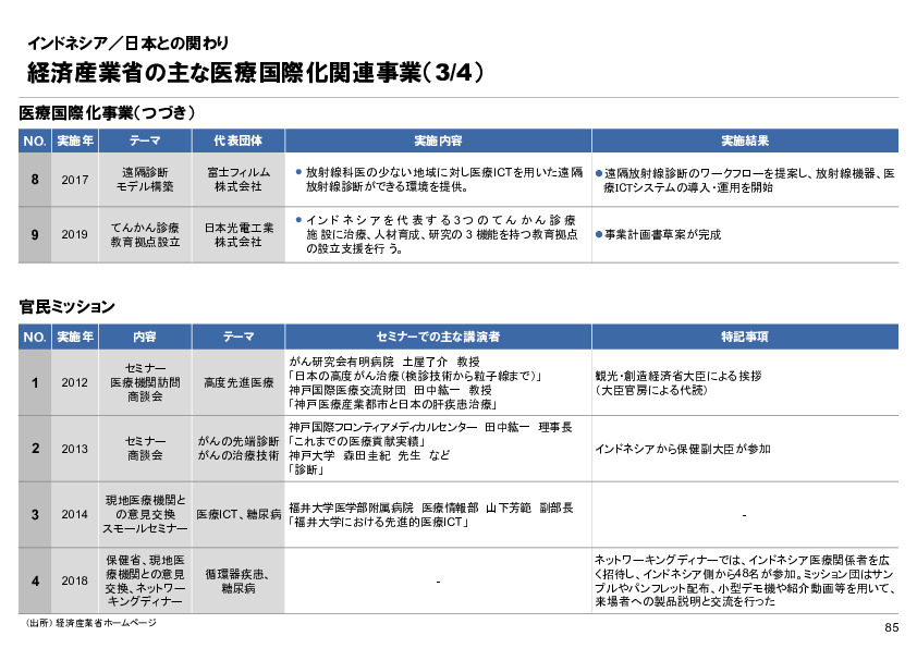 R6年度「医療国際展開カントリーレポート　新興国等のヘルスケア市場環境に関する基本情報　インドネシア編」