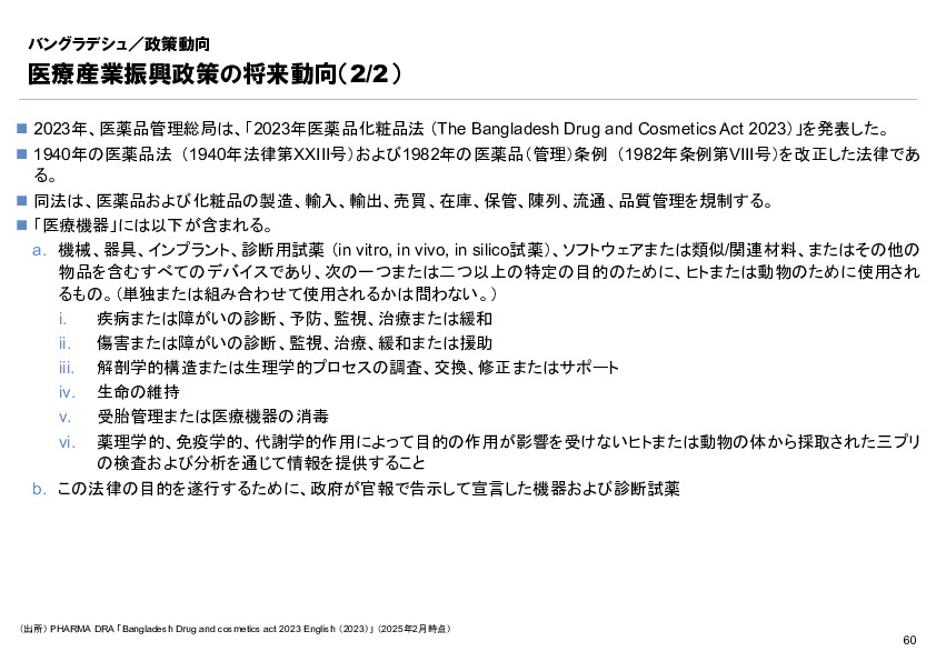 R6年度「医療国際展開カントリーレポート　新興国等のヘルスケア市場環境に関する基本情報　バングラデシュ編」