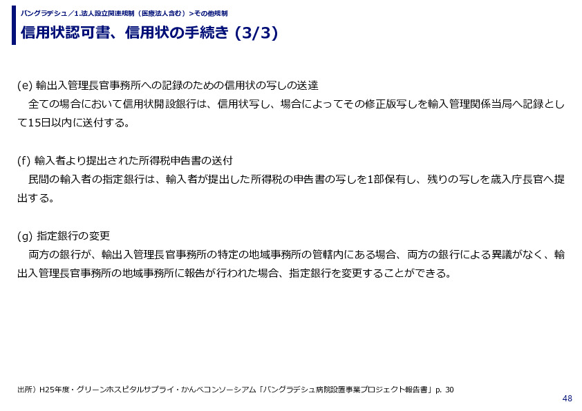 信用状認可書、信用状の手続き 