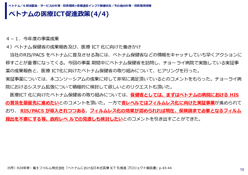 ベトナムの医療ICT促進政策