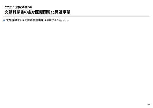 R6年度「医療国際展開カントリーレポート　新興国等のヘルスケア市場環境に関する基本情報　ケニア編」