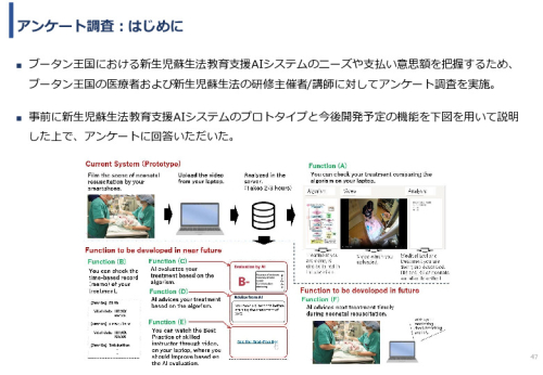 令和5年度「ブータンにおける新生児蘇生法教育支援AIシステム基礎調査プロジェクト報告書」