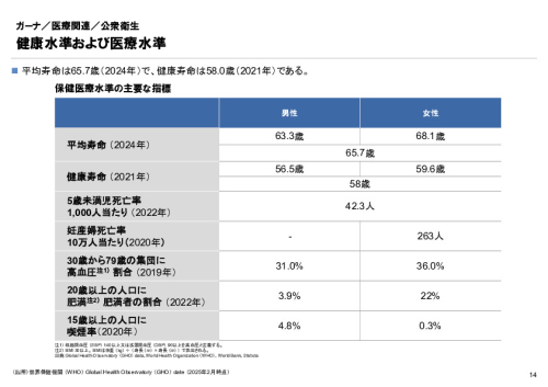 R6年度「医療国際展開カントリーレポート　新興国等のヘルスケア市場環境に関する基本情報　ガーナ編」