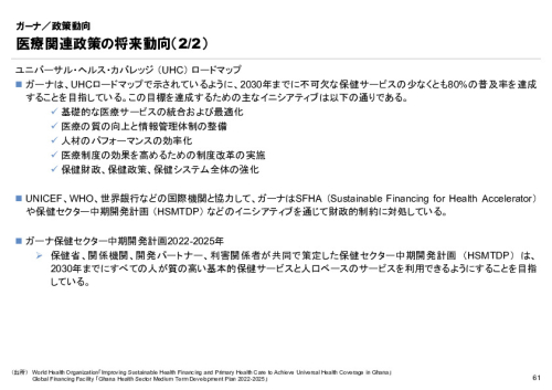 R6年度「医療国際展開カントリーレポート　新興国等のヘルスケア市場環境に関する基本情報　ガーナ編」