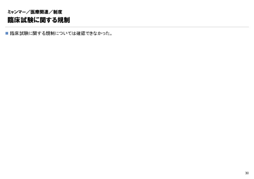 R4年度「医療国際展開カントリーレポート　新興国等のヘルスケア市場環境に関する基本情報　ミャンマー編」