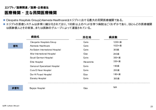 R6年度「医療国際展開カントリーレポート　新興国等のヘルスケア市場環境に関する基本情報　エジプト編」