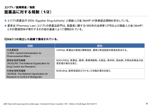 R6年度「医療国際展開カントリーレポート　新興国等のヘルスケア市場環境に関する基本情報　エジプト編」