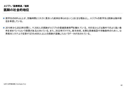 R6年度「医療国際展開カントリーレポート　新興国等のヘルスケア市場環境に関する基本情報　エジプト編」