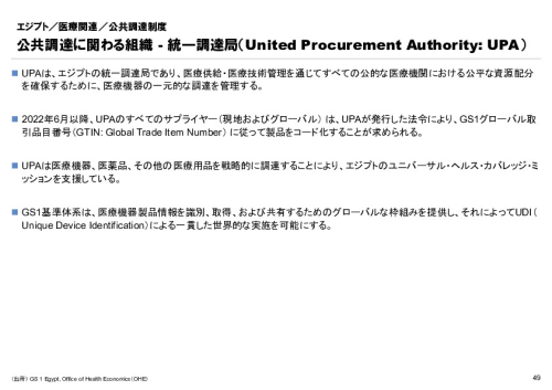 R6年度「医療国際展開カントリーレポート　新興国等のヘルスケア市場環境に関する基本情報　エジプト編」