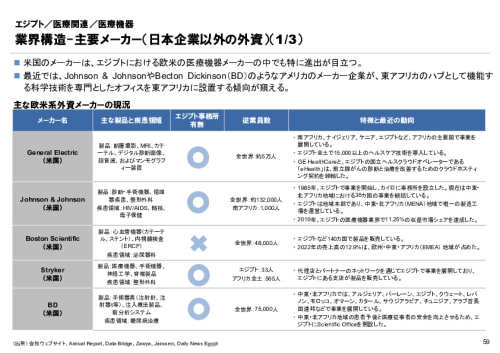 R6年度「医療国際展開カントリーレポート　新興国等のヘルスケア市場環境に関する基本情報　エジプト編」