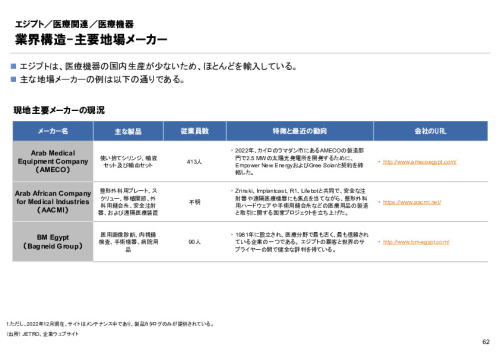 R6年度「医療国際展開カントリーレポート　新興国等のヘルスケア市場環境に関する基本情報　エジプト編」