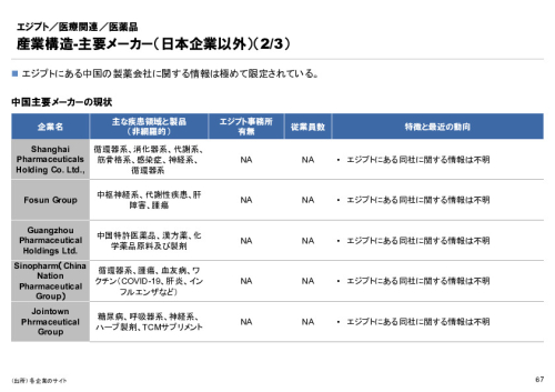 R6年度「医療国際展開カントリーレポート　新興国等のヘルスケア市場環境に関する基本情報　エジプト編」