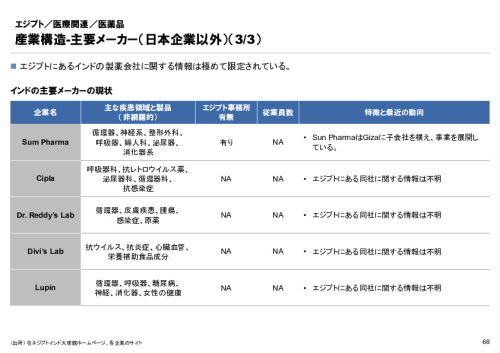 R6年度「医療国際展開カントリーレポート　新興国等のヘルスケア市場環境に関する基本情報　エジプト編」