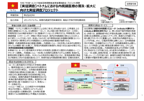 令和7年度「ベトナムにおける内視鏡医療の 普及・拡大に向けた実証調査プロジェクト」事業報告書