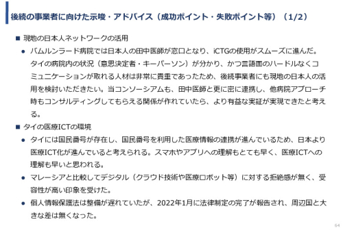 令和3年度ヘルスケア産業国際展開推進事業報告書