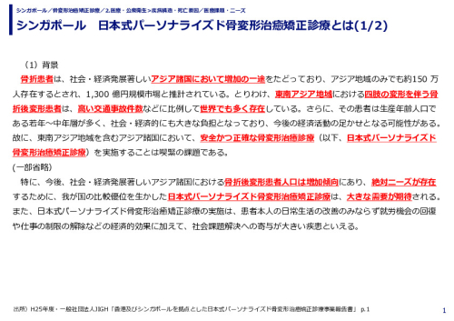 シンガポール　日本式パーソナライズド骨変形治癒矯正診療とは