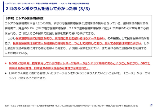 2 回のシンポジウムを通して分かった事 