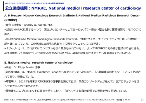 公立医療機関：NMRRC, National medical research center of cardiology