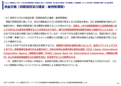 資金計画（初期投資及び運営・維持管理等）