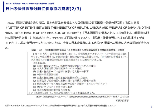 日トの保健医療分野に係る協力覚書