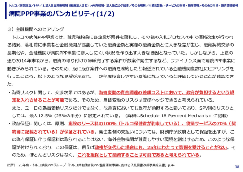 病院PPP事業のバンカビリティ